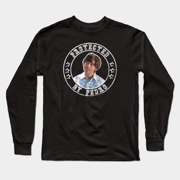 Napoleon Dynamite - Protected by Pedro Circle Long Sleeve T-Shirt by Barn Shirt USA